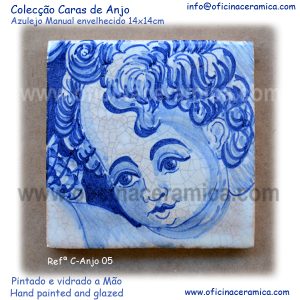 Azulejo Manual Envelhecido com craquellê - C-Anjo 05